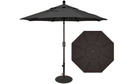 7½ foot black Treasure Garden market umbrella