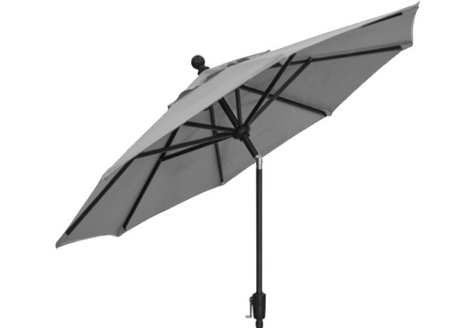 7½ foot silver grey Treasure Garden market umbrella