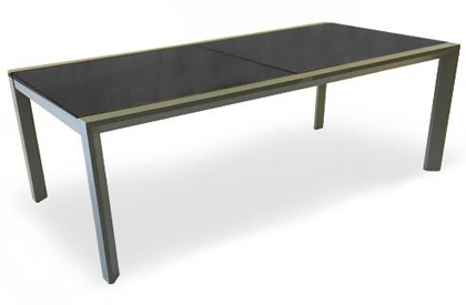 Diagonal model outdoor dining table
