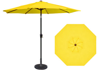 9 foot HRK Patio yellow garden umbrella