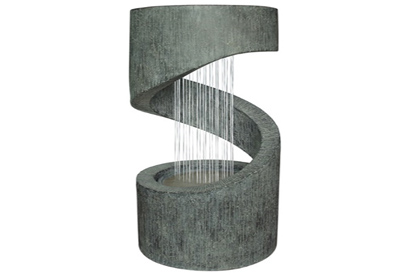 Spiral Water Fountain outdoor decorative feature