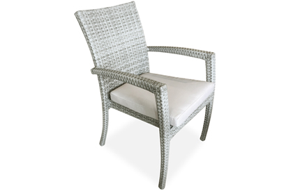 Tecla Stone grey outdoor patio dining chair
