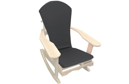 Black Adirondack chair cushion