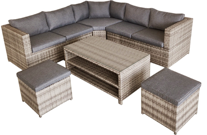 Montebello 6 piece outdoor modular sectional seating set
