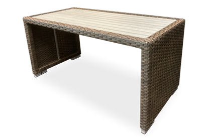 Joey Java brown outdoor rectangular coffee table