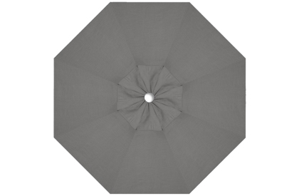 Grey replacement canopy fabric for Treasure Garden 9 foot octagonal market umbrella