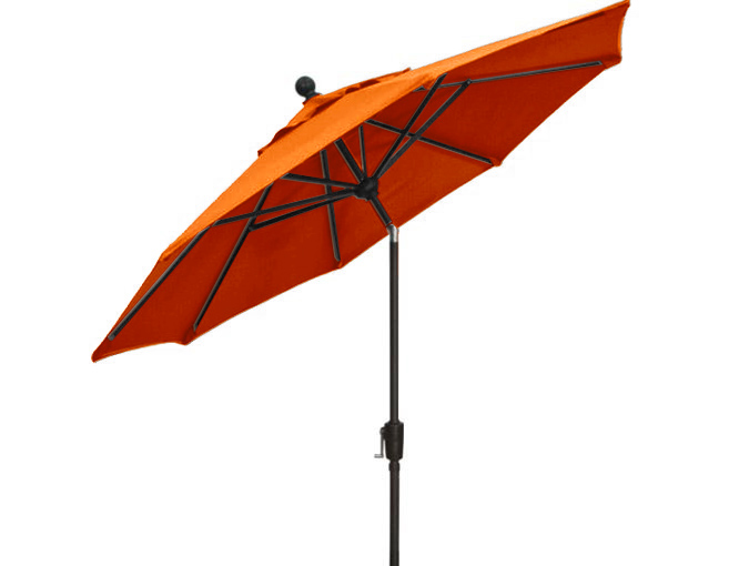 7½ foot Sunset Orange balcony umbrella by Treasure Garden