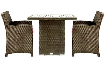 Condo outdoor furniture dining table for balcony or small deck area