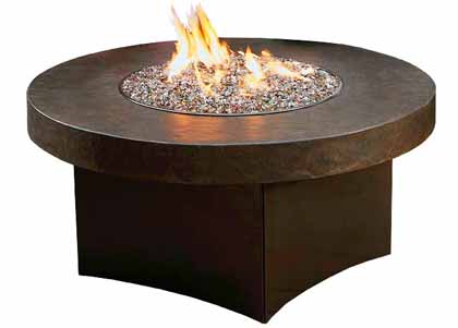 Savana model propane gas fire pit table