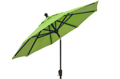Kiwi Green 9 foot Octagonal Patio Umbrella with quality Treasure Garden O'Bravia fabric