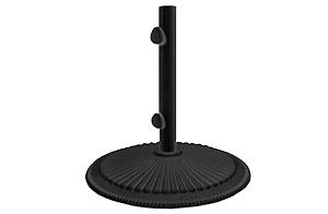 Market umbrella base weighted to 50 pounds