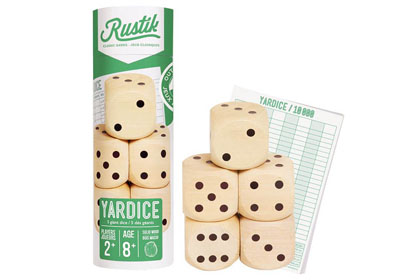 Deluxe wood Yardice giant dice game