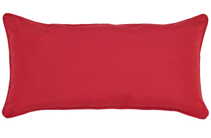 Outdoor Red 12x24in rectangular accent throw pillow