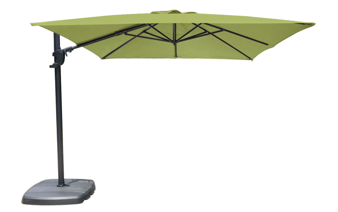 10 Foot Offset Patio Umbrella, Lime Green Umbrella Outdoor Furniture
